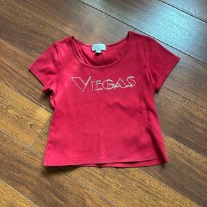 Y2K Red Tshirt Size M